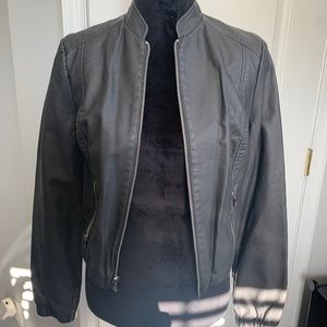 Wilson faux Leather grey jacket